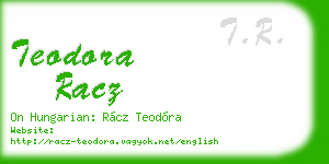 teodora racz business card
